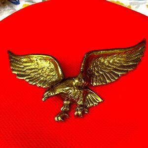 Vintage Solid brass Eagle with cook marks on the back